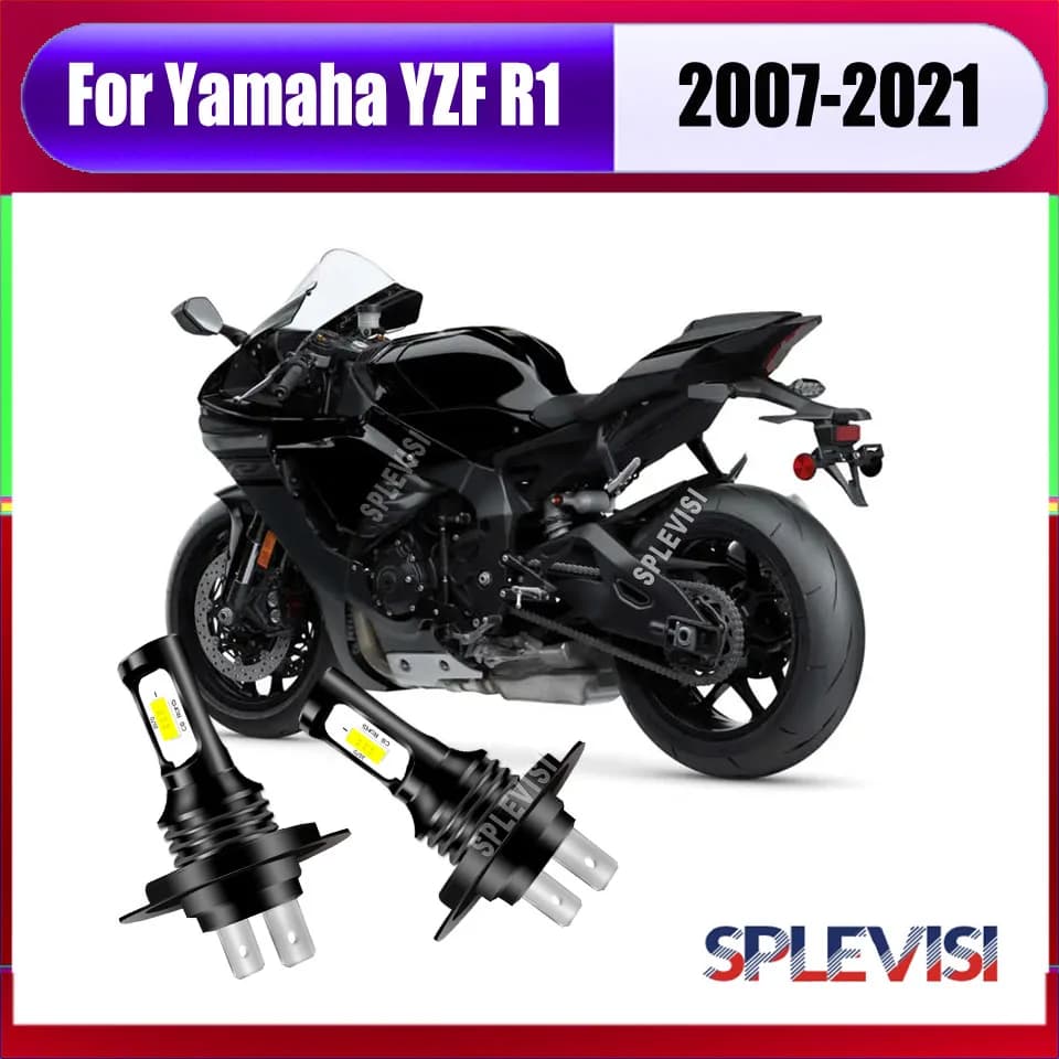 Lampadine per fari bianchi allo xeno LED - Driver IC intelligente integrato per Yamaha YZF R1 2007 2008 2009 2010 2011 2012 2013 2014-2021