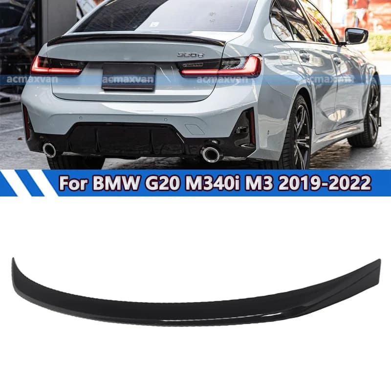 MP Style Ala di Coda Posteriore Per Il 2019-2024 BMW Serie 3 G20 330i M340i Gloss Nero Tronco Spoiler Labbro Baule Posteriore Boot Lip Spoiler Ala