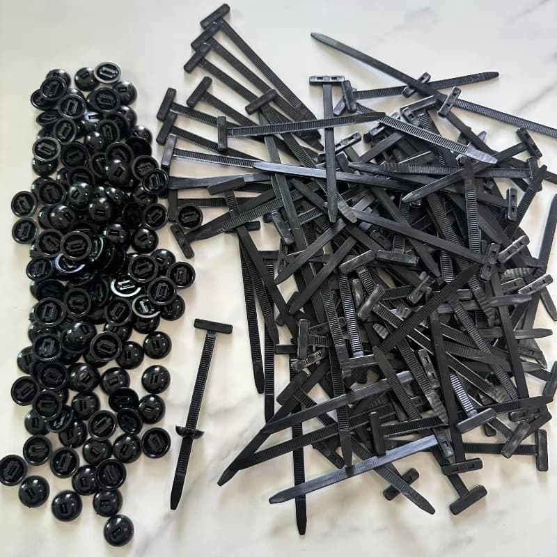 Clip di Ricambio per Parafango Auto, Pannello di Protezione Motore, Gestione Cavi, Fascette Universali in Nylon con Fibbia e Vite di Fissaggio