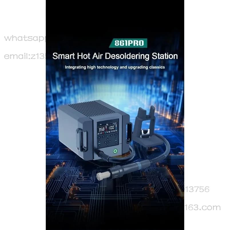 861 PRO 220V Smart Hot Air Desoldering Station for Mobile Phone Motherboard IC Chip PCB Digital Display Repair Tools