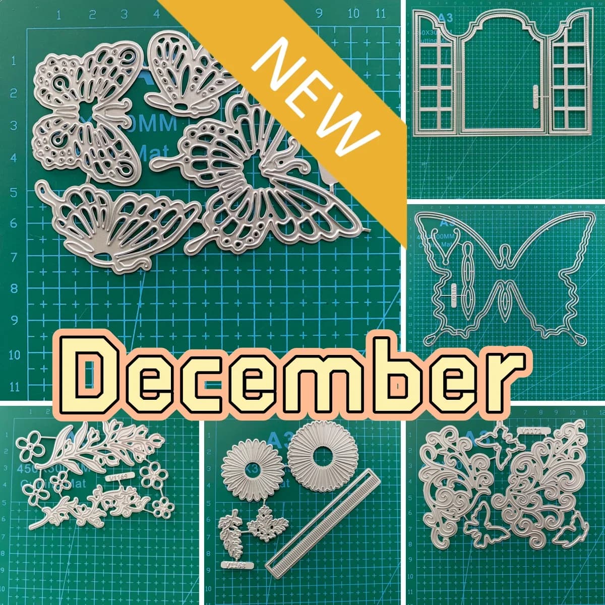 Metal Butterfly Fusts Spring 2026 for Make Cards, Scrapbooks, Diving Paper, Albums, Craft Supply, Decorations and Models