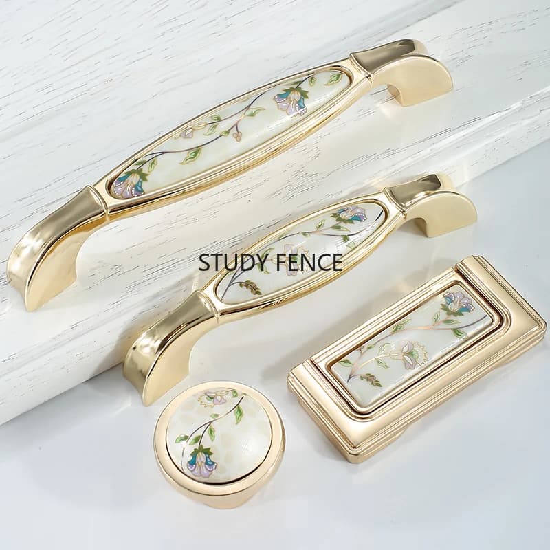 Maniglia per cassetto in metallo da 2 pezzi Armadi in stile europeo, maniglie per cassetti Accessori hardware per la casa Maniglia per porta dell'armadio da cucina