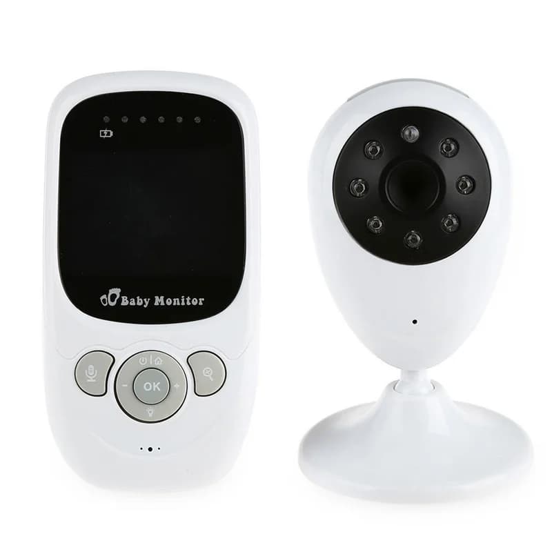 Monitor per Bambini Wireless SP880 con Audio Bidirezionale, Visione Notturna Automatica e Rilevamento della Temperatura