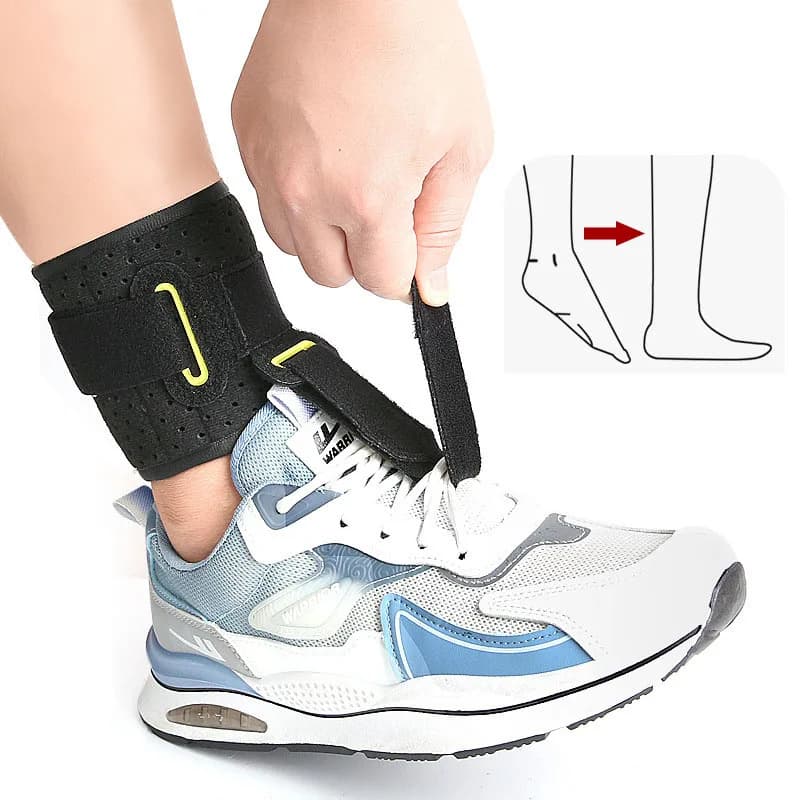 Drop Foot Support AFO Ankle Brace Strap Elevator Universal Size for Stroke Hemiplegia Rehabilitation Foot Correction