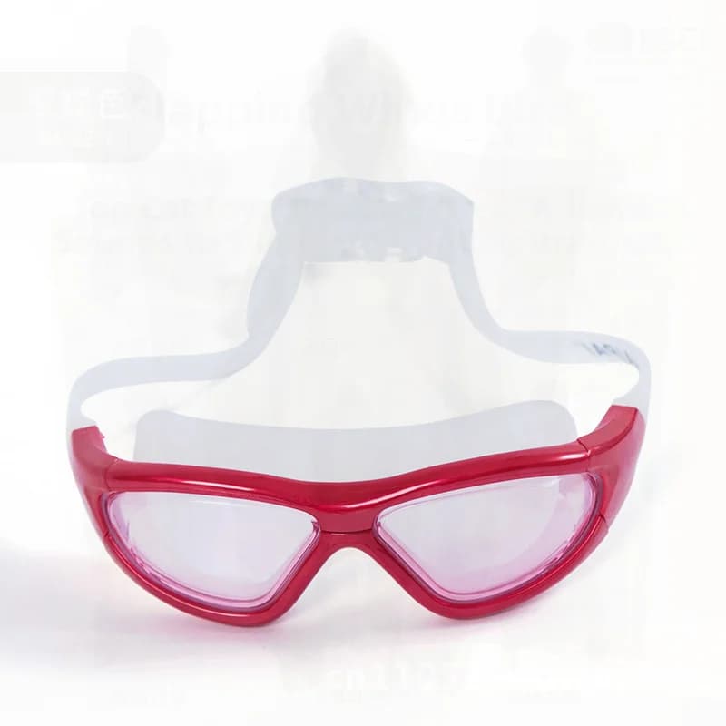 Unisex Indoor Swimming Training Occhilini for Adults Waterproof HD anti-fog glasses with big frame for competitive swimming in various