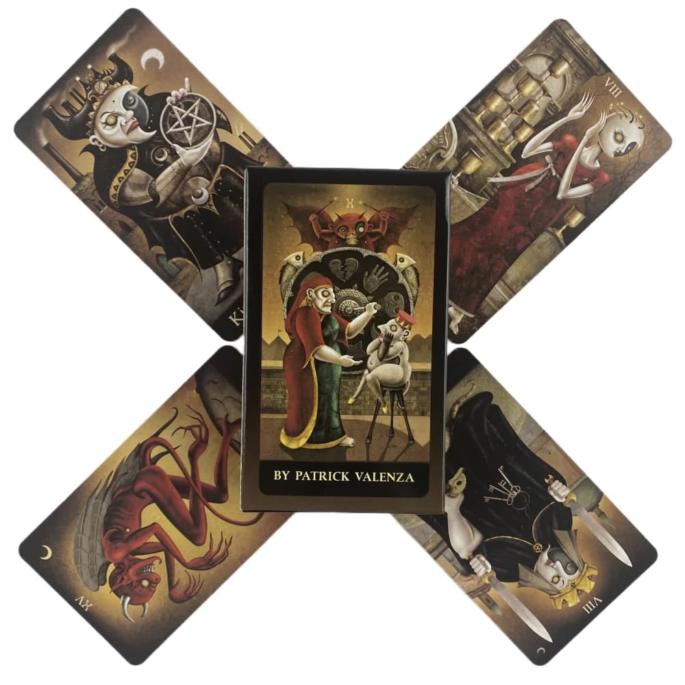 The Moon Tarot Cards Un mazzo da 78 Oracle Edizione divinazione inglese Borad Giocando a giochi