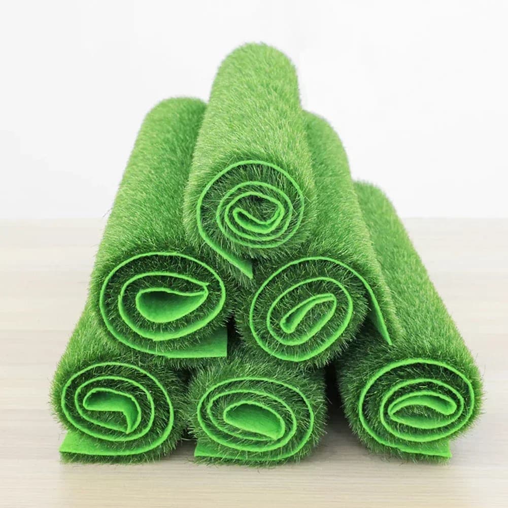 1pc prati artificiali simulazione esterna prati tappeto decorazione interna giardino balcone cortile piantare tappetino erba verde finta
