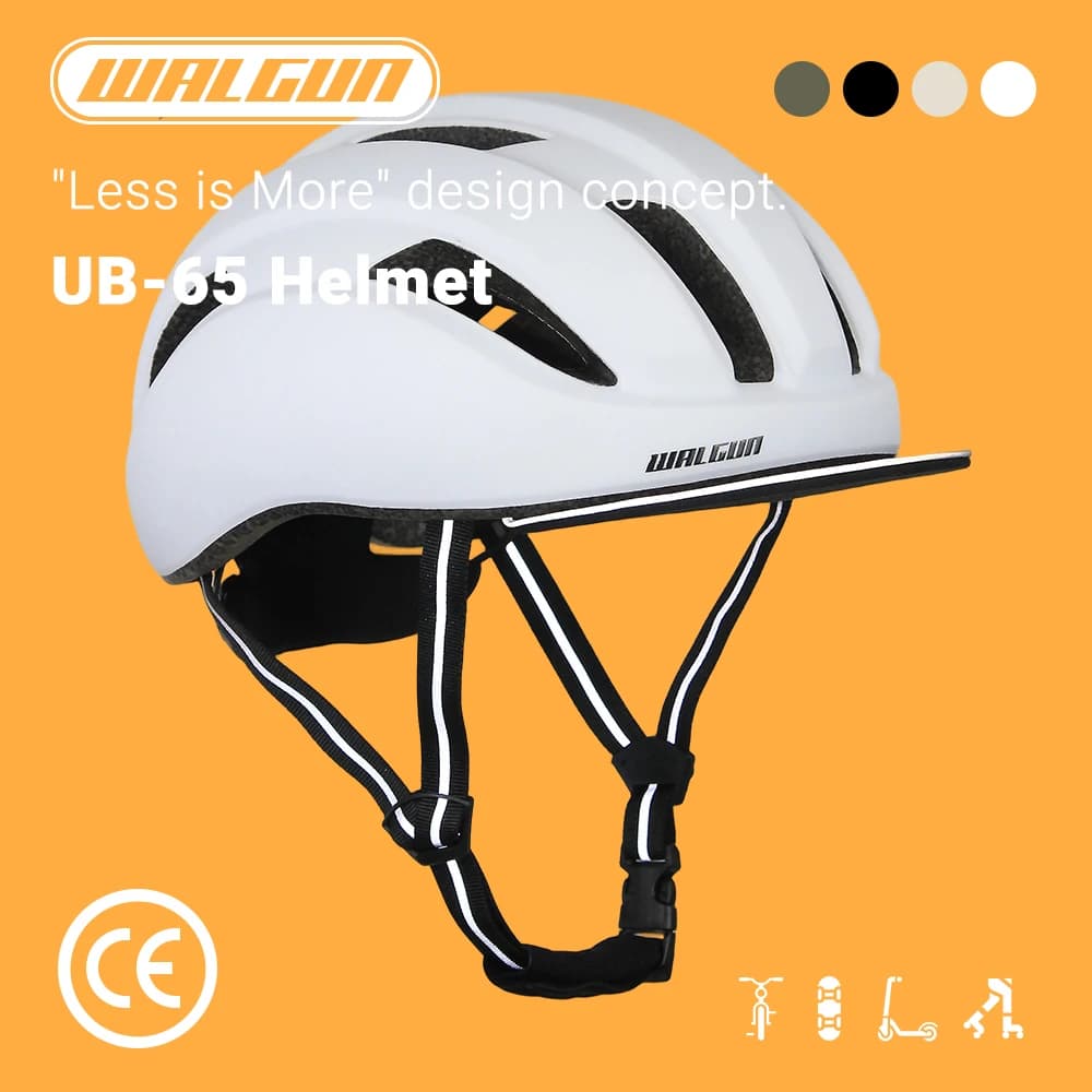 UB-56 Casco per scooter elettrico Casco da skateboard Casco da bici da ciclismo urbano Donna Uomo Casco da bicicletta di sicurezza per pattinaggio a rotelle Ebike