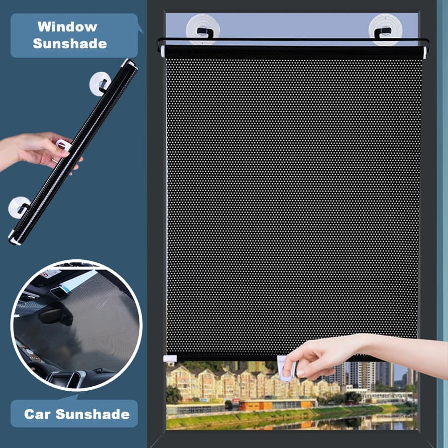 Roller Window Curtains Blind Drilling Darkening Curtains for Copper House Living Room Decoration Rolling Garden Curtains