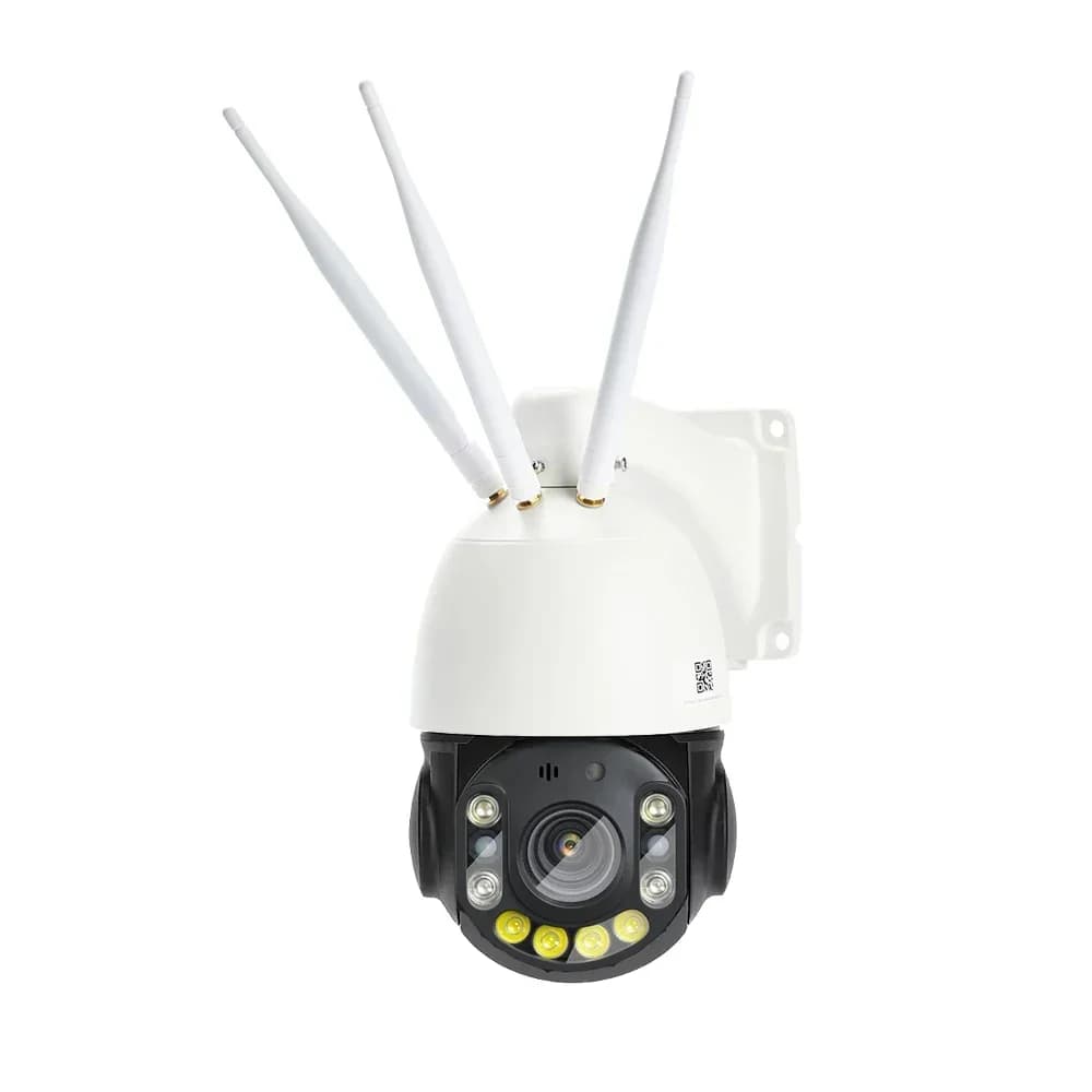 Telecamera PTZ 4G 4K 8MP con IR 100m, Zoom 30X, Tracciamento AI Umanoide, Audio Bidirezionale, Telecamera di Sicurezza Wireless con Visione Notturna a Colori
