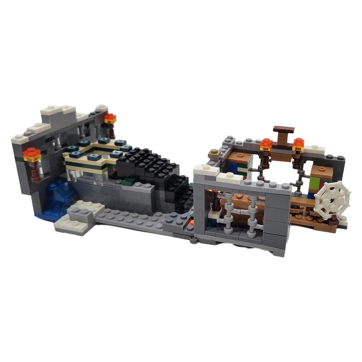 Set di Mattoncini da Gioco Compatibili 21124 The End Portal, Blocchi da Costruzione Serie My Pixel World
