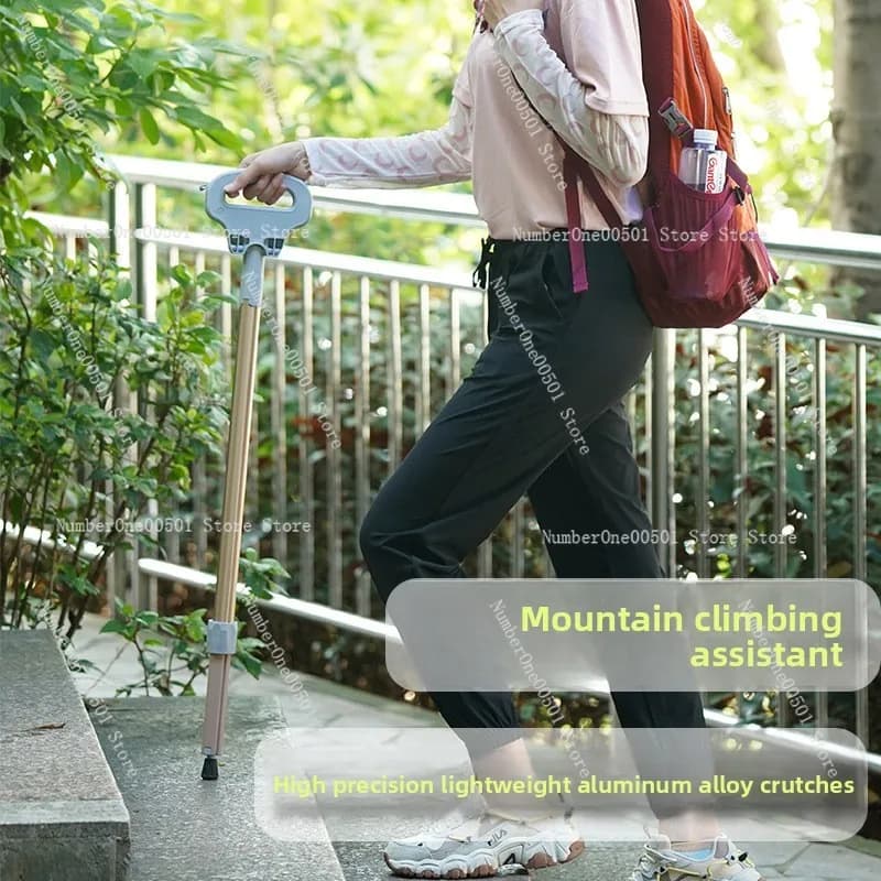 Multifunctional Folding Trekking Stick for Outdoor Aluminum Alloy