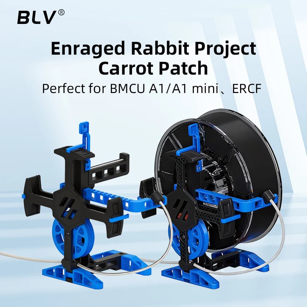 BLV® Enraged Rabbit Project Carrot Patch Built-in Buffer Function Perfect for AMS BMCU A1/A1 Mini ERCF 3D Printer Filament Holde