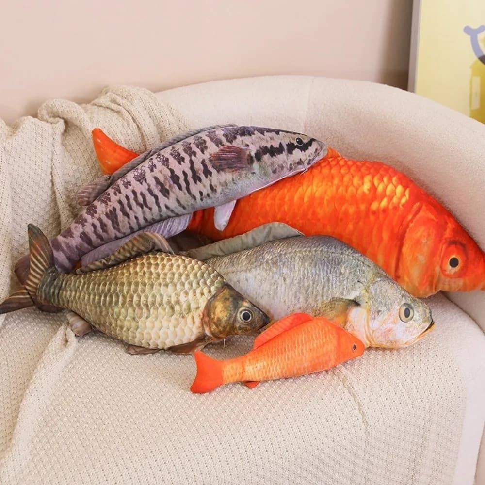 Simulation Design Fish 3D Giant Soft Material Pillow Fish Cushion Pillow Home Decoration