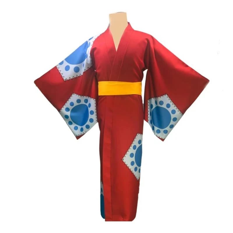 Hot Anime Wano Country Rufy Kimono Bathrobe Cosplay Women's Costume Men's Luxury Yukata for Halloween Custom Made