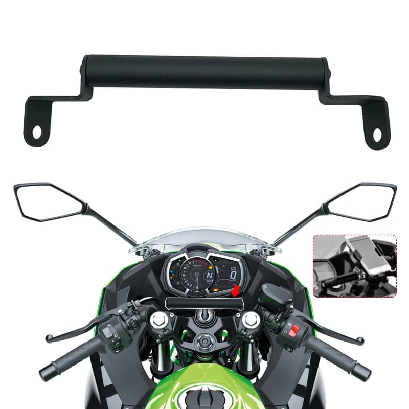 Motorcycle GPS Navigation Plate Bracket Smart Phone Holder Fit For KAWASAKI For NINJA400 For NINJA250 For Ninja 400 2018-2023