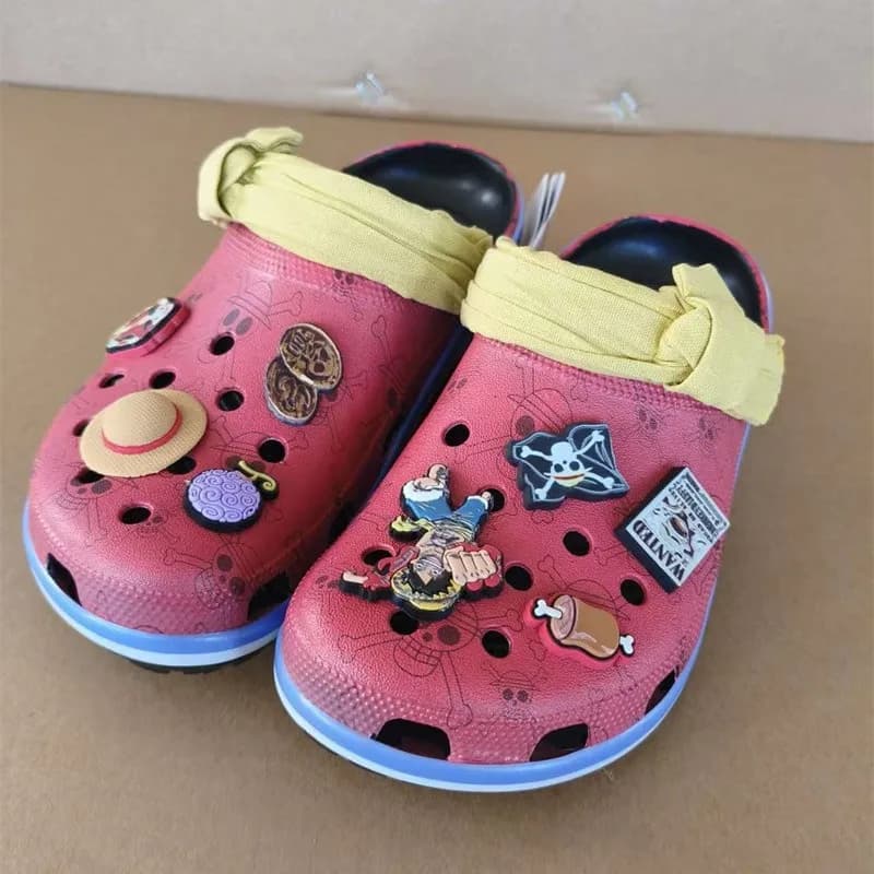 Anime ONE PIECE Luffy Summer Beach Non-Slip Cartoon Clogs EVA Closed Toe Comfort Ultra Cool New 2026 Sandals Gift