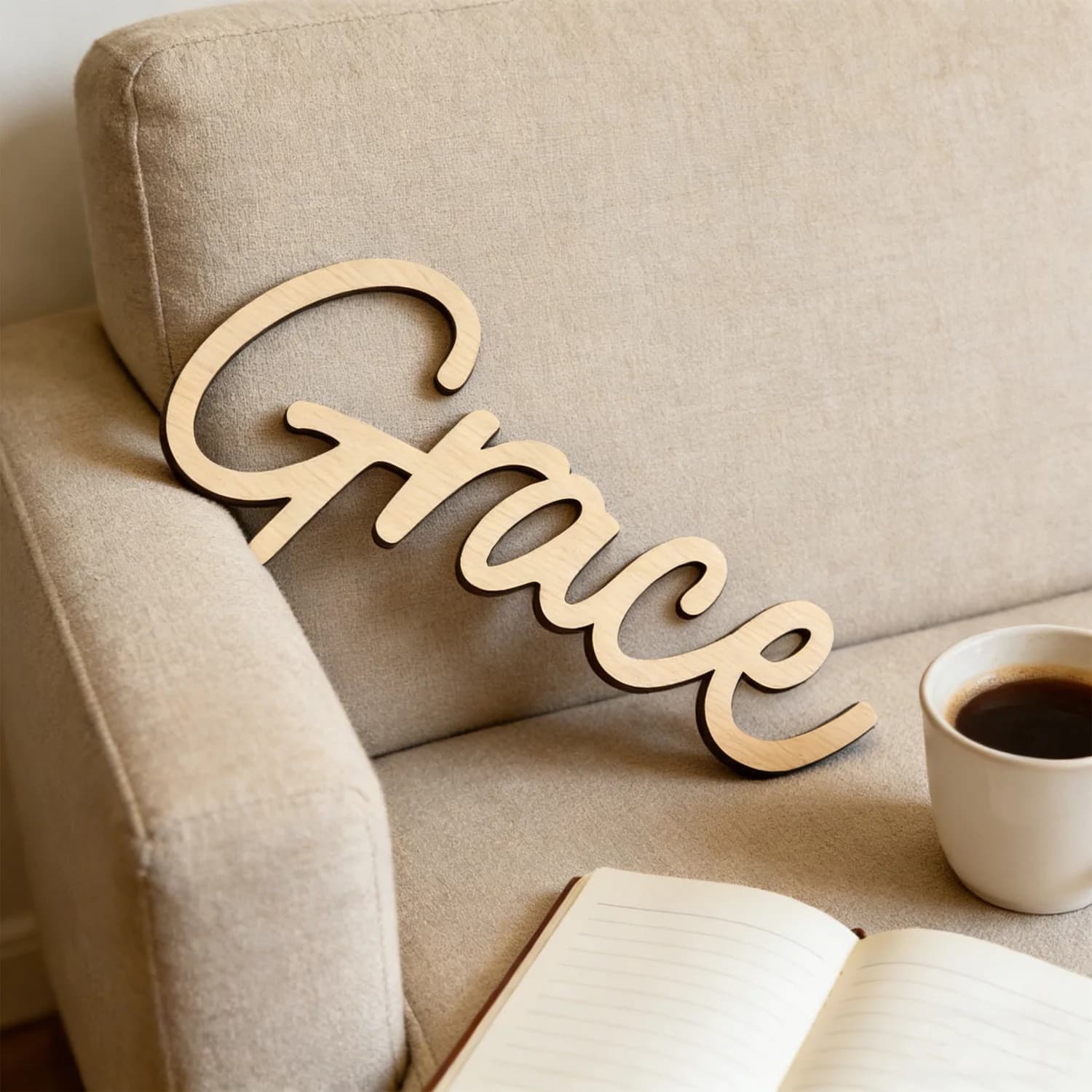1pc Personalized wooden nameplate, Multi Color Select, Custom content DIY graffiti and wall decoration gifts available