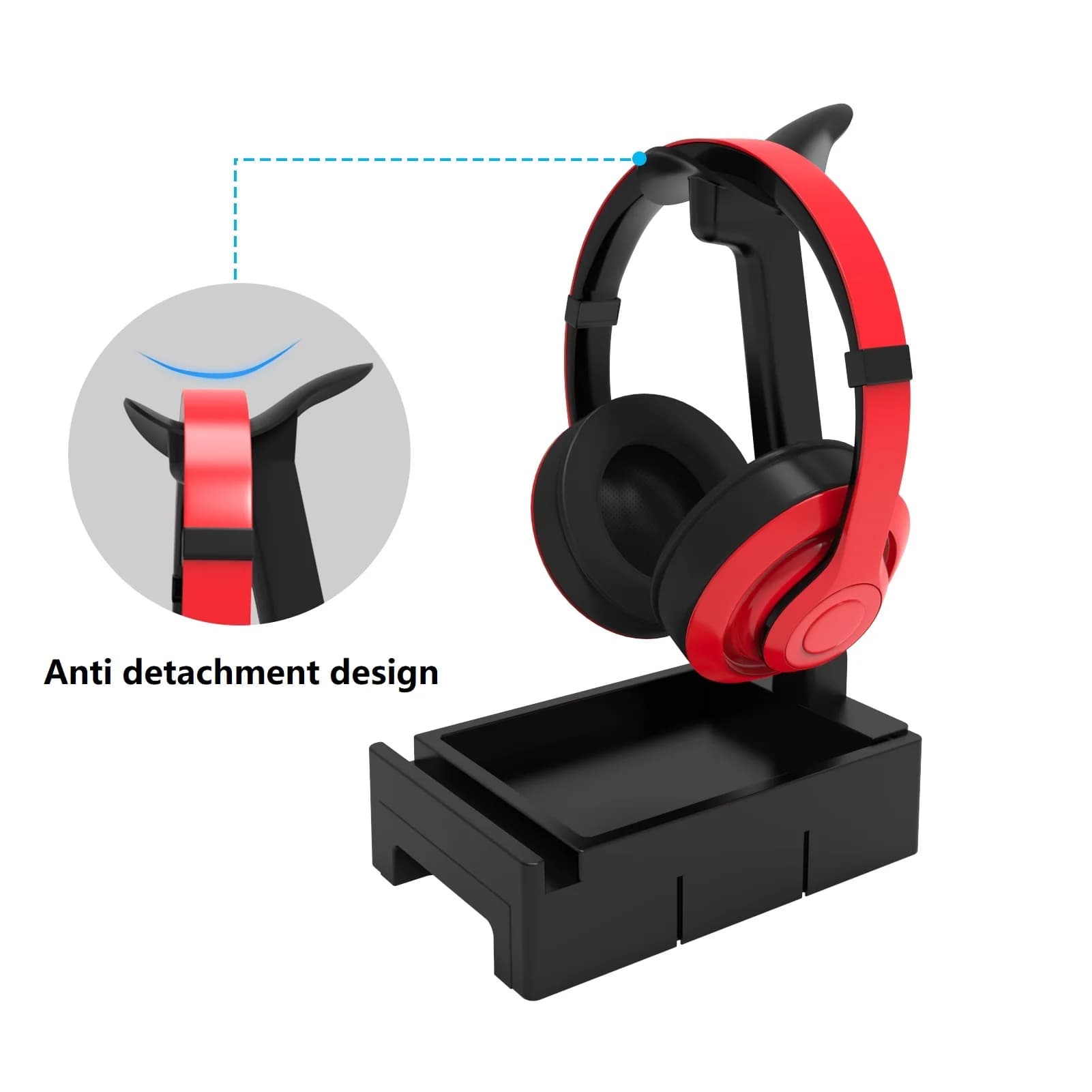 Supporto per supporto per cuffie da tavolo Supporto per cuffie da gioco con base pesante per supporto per auricolari da tavolo Sony/Beats/Razer