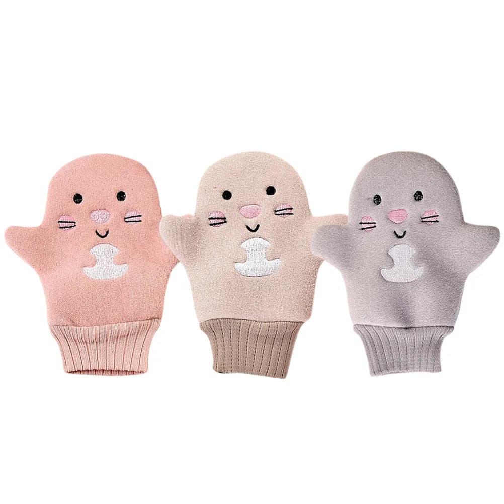3Pcs Bath Glove Exfoliating Mitt for Body Korean Scrubbing Cloth Unisex Foaming Shower Mitts Soft Comfortable Body Cleaning