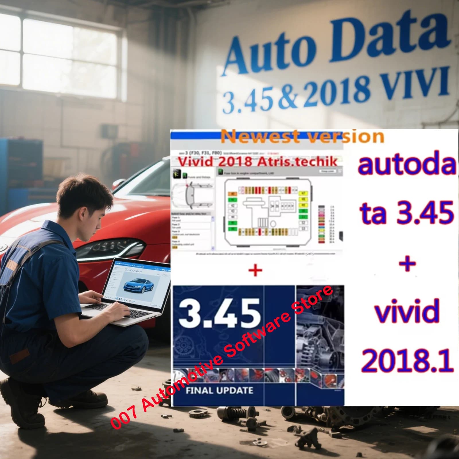 Software Auto 3.45AutoData 2025 più recente + Dati Vivid Workshop Atris-Stakis Technik 2018.01V Multilingue (Polacco, Spagnolo) Link