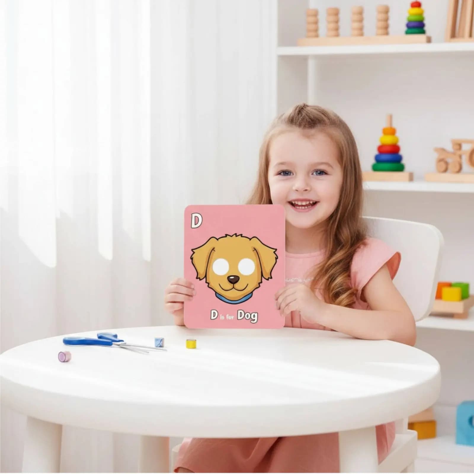 Carte Flash con Maschere di Creature, Carte Alfabeto Educative per la Scuola Materna, Giocattolo Educativo per lo Sviluppo Cognitivo Interattivo
