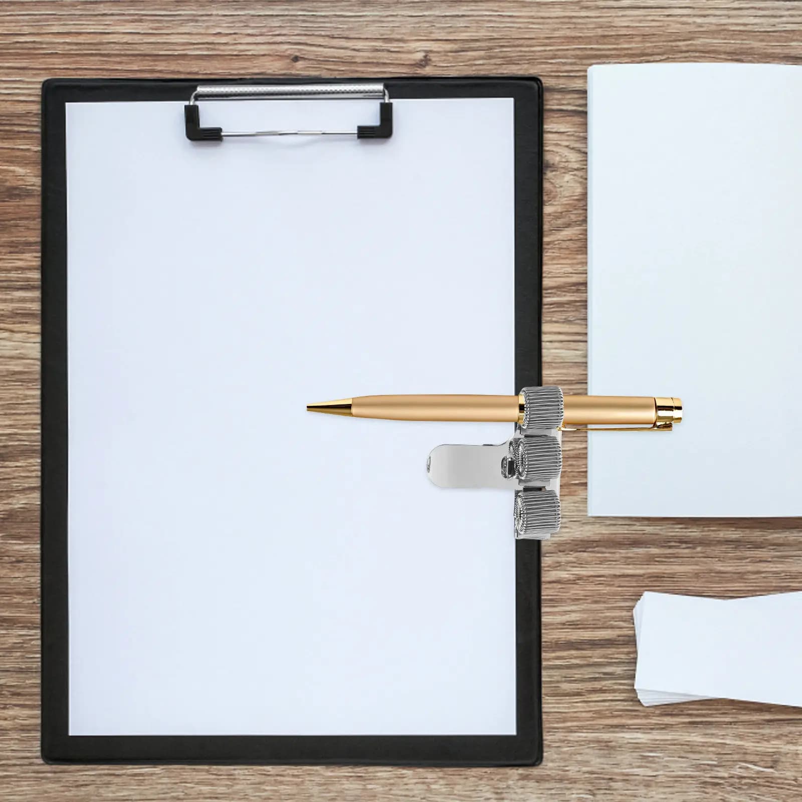 Clip per penna per notebook da 3 pezzi, con sospensione a molla, impugnatura sicura per professionisti sanitari, portapenne in metallo, agenda, scrivania, viaggio