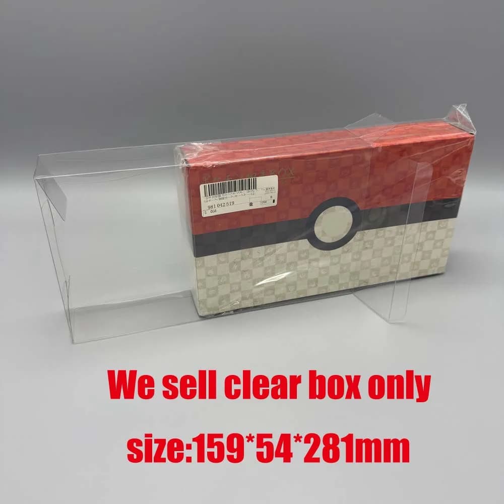 Per la scatola Pokeball della collezione di timbri giapponesi PTCG - Vetrina protettiva trasparente