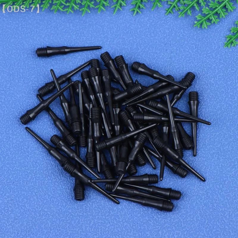 【ODS-7】36/50/100 Pezzi Punte Corte Morbide di Sicurezza in Plastica per Freccette, Punte Corte Resistenti all'Usura, Aste Durevoli, Alette per Freccette, Sport all'Aperto