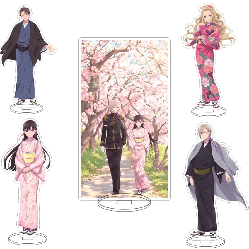 16CM Anime Acrylic Stand My Happy Marriage‌ Saimori Miyo Kudō Kiyoka Saimori Kaya Tatsuishi Koji Cos Figure Ornaments Gifts