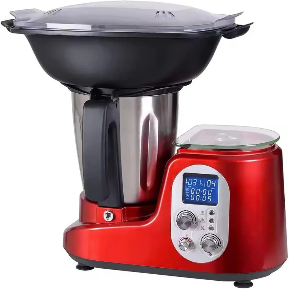 Digital screen multifunctional blender and food processor, automatic cooker for home kitchen, compact and easy to operate