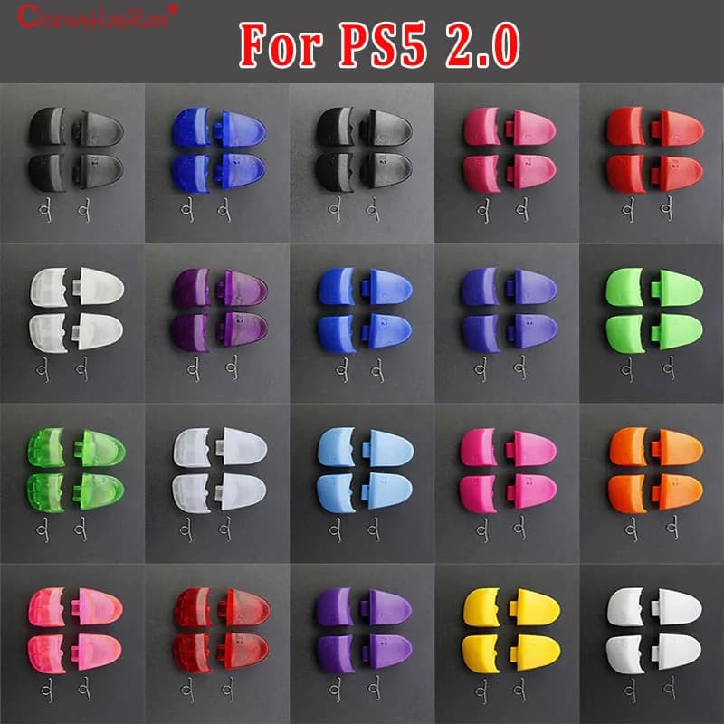 ChengHaoRan 1set Per PS5 V2.0 BDM-020 Controller L1 R1 L2 R2 Trigger Spalla Bottoni e Molle Set Sostituire Gli Accessori