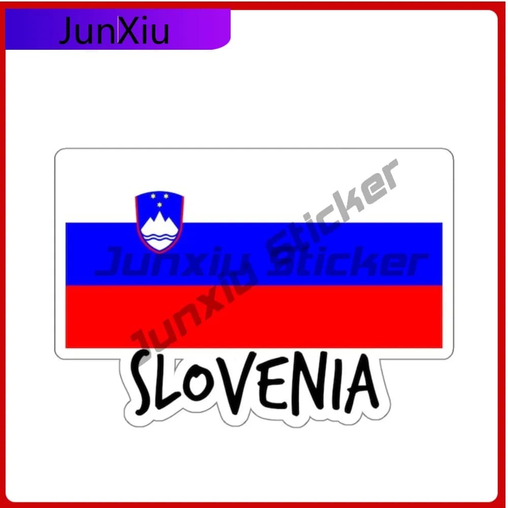 Adesivo da viaggio bandiera slovenia Adesivi da viaggio Europa per auto Bicicletta Skateboard Laptop Rv Camper Avventura Viaggio Wanderlust Pvc