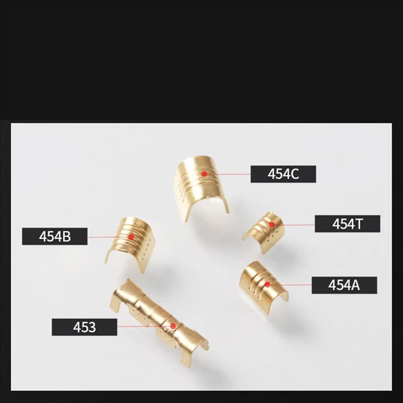 【CLEARANCE】2000Pc U Shape Copper Ring Terminals Crimp Kit Non-Insulated Assortment Cable Wire Spade Electric Butt Connector 454T
