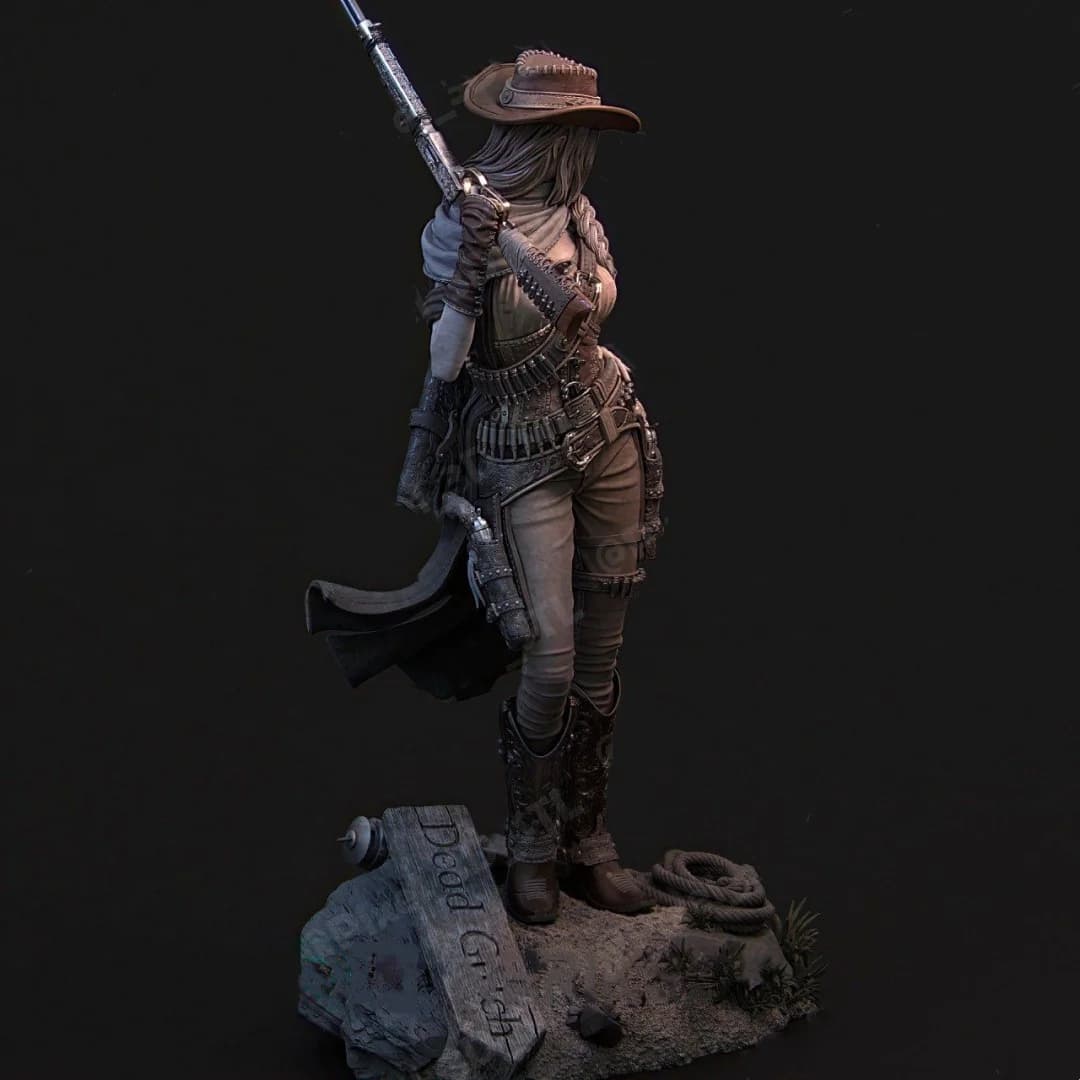 Figura in resina in scala 1/24 assemblare modello Kit Gunner Jane smontato non verniciato stampa 3D giocattolo 1350