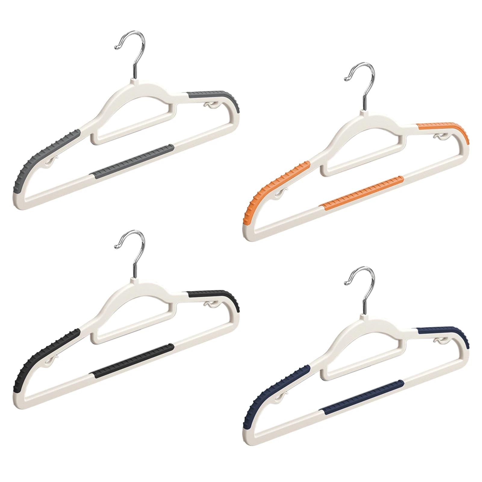 1pc Coat Hangers for Closet Clothes Hangers Organizer Suit Storage Space Saving Non-Slip Wide Rack with Rotatable Hook Storage