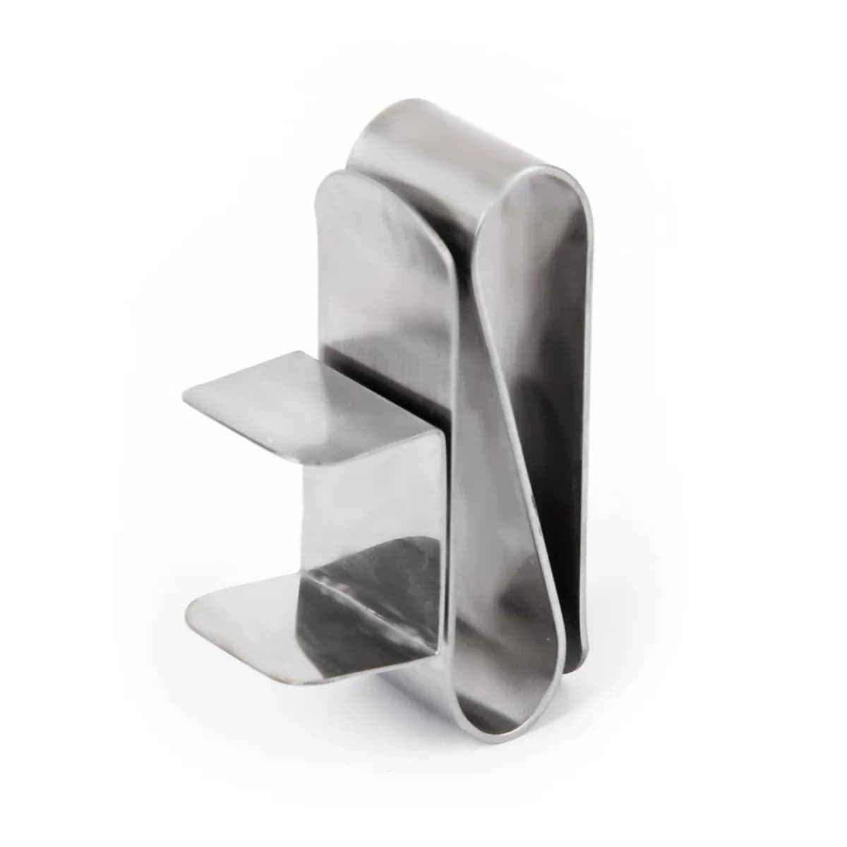Porta Gesso Magnetico per Biliardo in Acciaio Inossidabile Argento, Clip da Cintura Tascabile 74x23x14mm, Porta Gesso per Stecca da Biliardo e Snooker