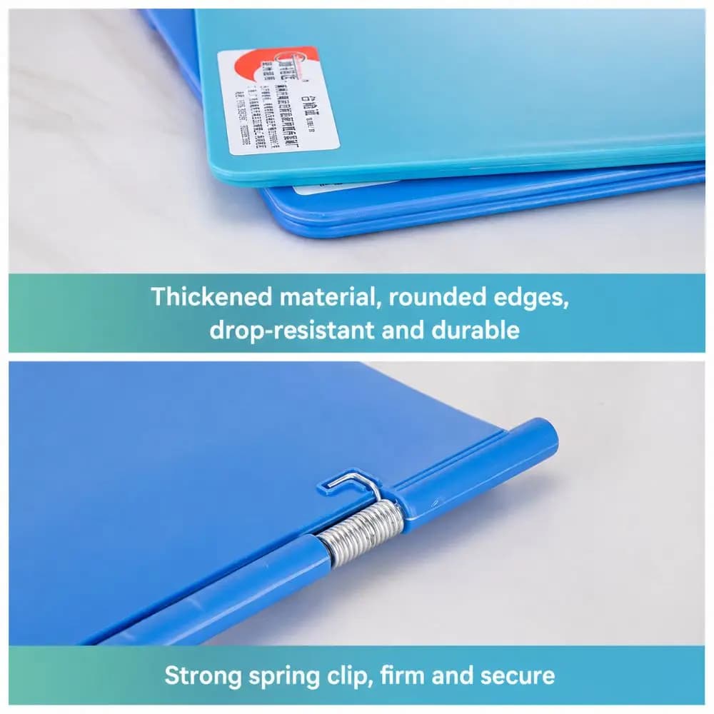 Portable ABS Chart Folder Thickened Shatterproof File Holder Vertical Stand Clipboard Clinic Nurse Office