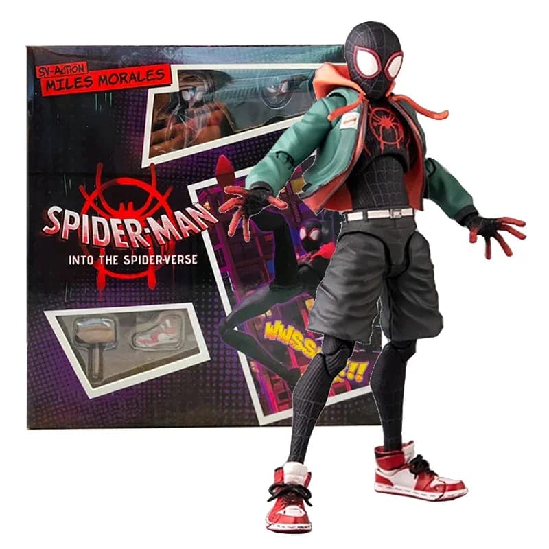 Action Figure Miles Morales Spider-Man Into the Spider Verse Sv Action Collection Sentinel Marvel Figure Giocattoli di modello