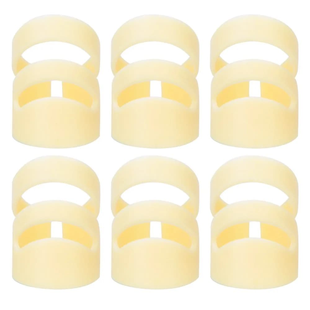 6pcs Plastic Guitar Finger Picks ​Adjustable Shape​ ​DIY Picks​ ​Thumb Picks​ ​Stable Sound Quality ​Finger Plectrum​