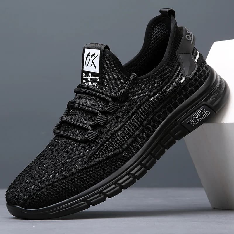 Scarpe da corsa traspiranti in rete da uomo, leggere, con suola sottile, mocassini aerosi, sneakers casual estive traforate, fondo morbido