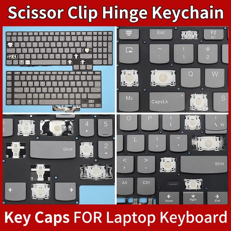 Sostituzione Keycaps cerniera a Clip a forbice per Lenovo Legion Y740-15IRHg 15ICHg 15IRH portachiavi con tastiera