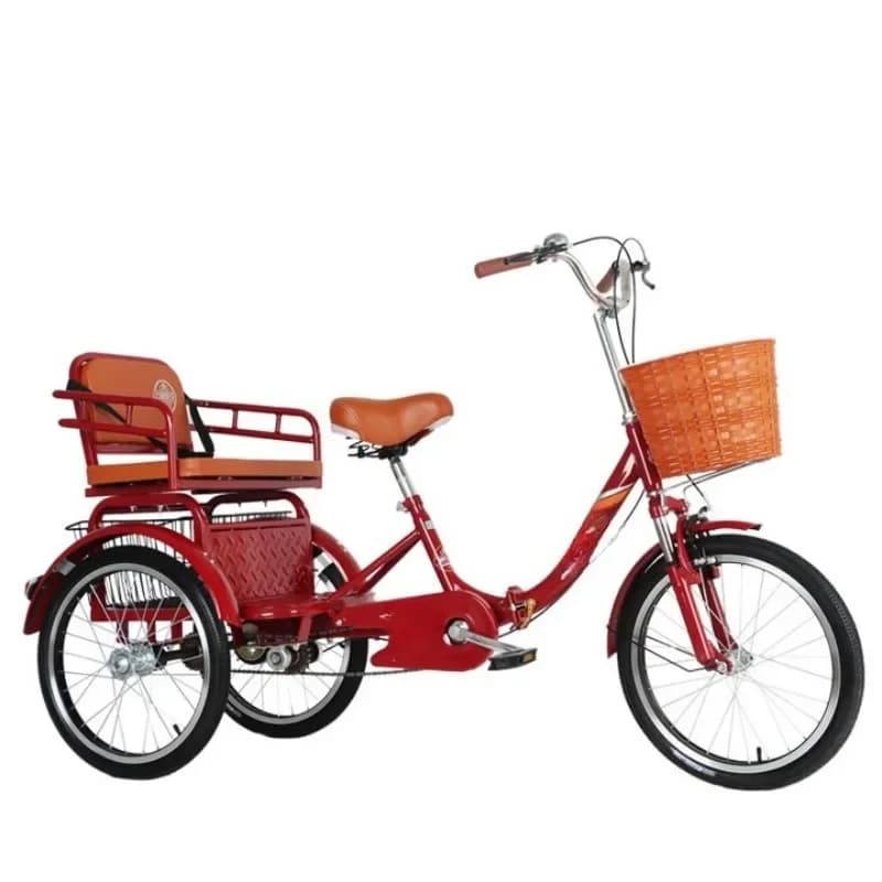 Bici a pedali a tre ruote, bicicletta leggera e piccola