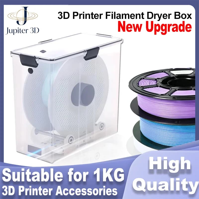 3D Printing Filament Storage Box – Airtight Sealed Container for 1KG Filament Spools, Compatible with PA Nylon, PLA, PVB, PETG,