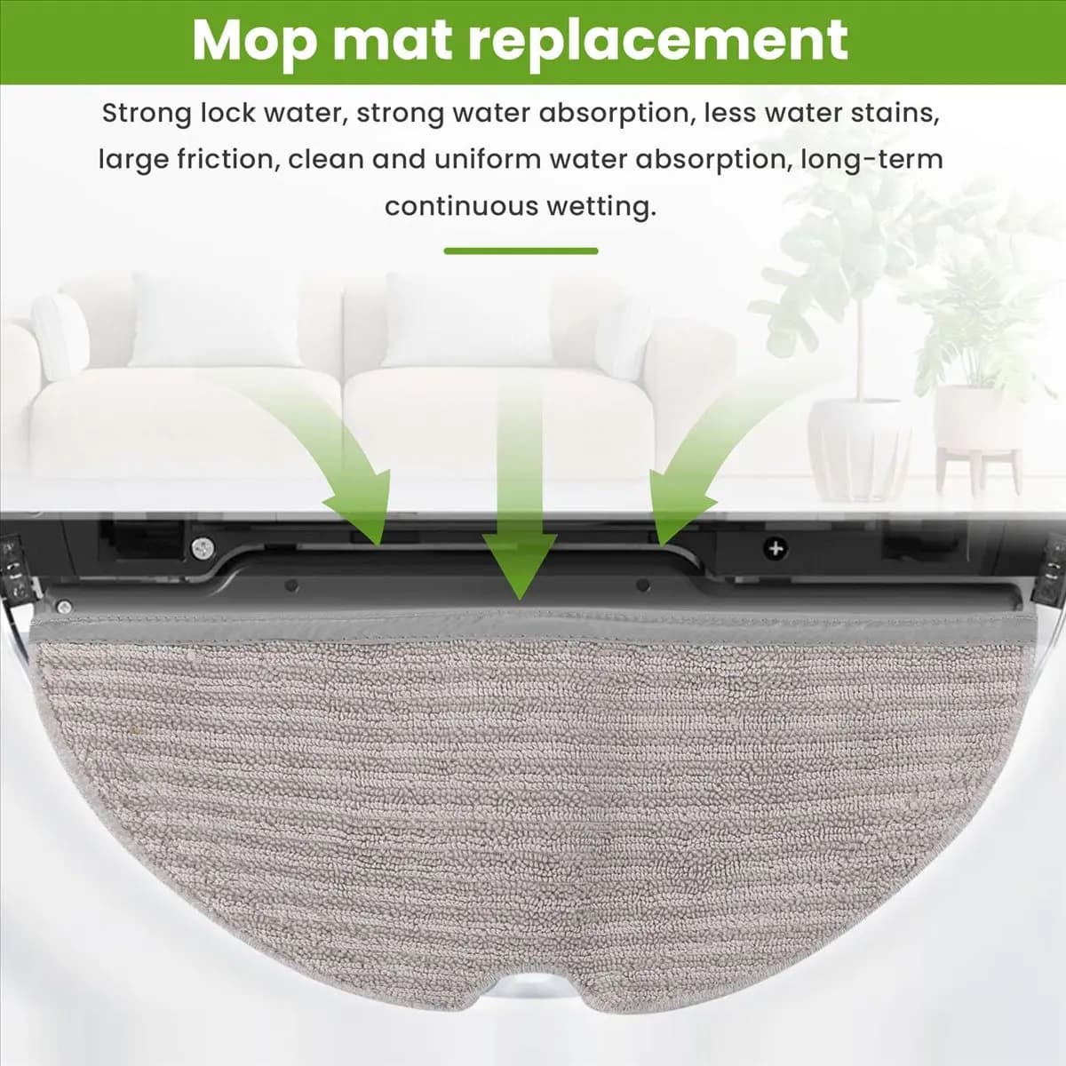 A1117X Buy~Mop Pad 4 Pack Microfiber Mop Cloth for S6 S6 Pure S6 MaxV S5 Max S5 Robot Vacuum Cleaner Mop Replacement