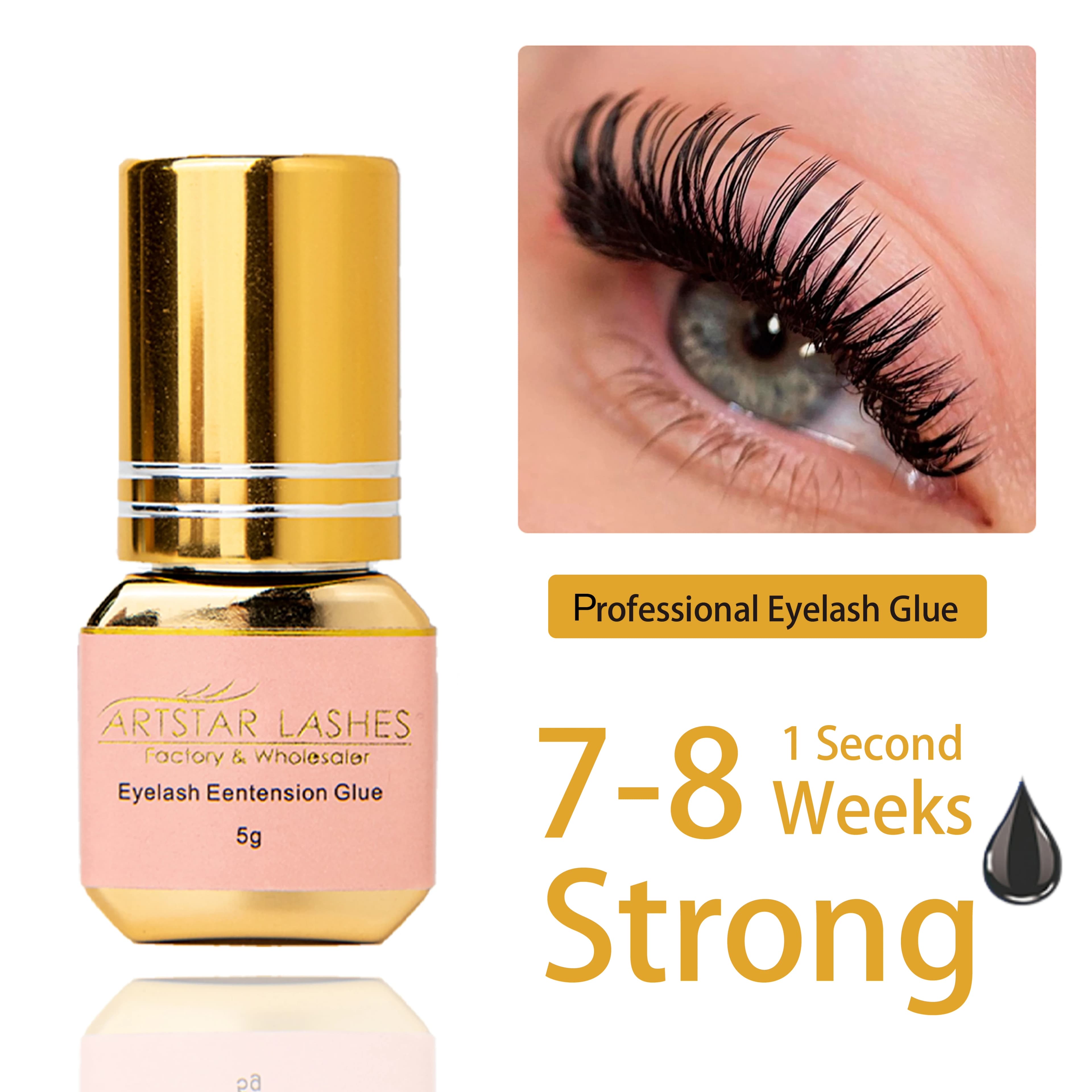ARTSTAR 5ml Eyelash glue extensions 0.5S/1S/2S Wall sticker for extension quick drying eyelashes long-lasting odor eyelashes glue
