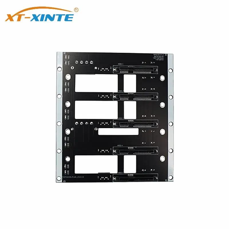 Backplane per NAS con 2/3/4/5 Bay per Hard Disk SATA, Adattatore per Enclosure SATA 6G, Backplane per Server di Archiviazione con Alimentatore 4D