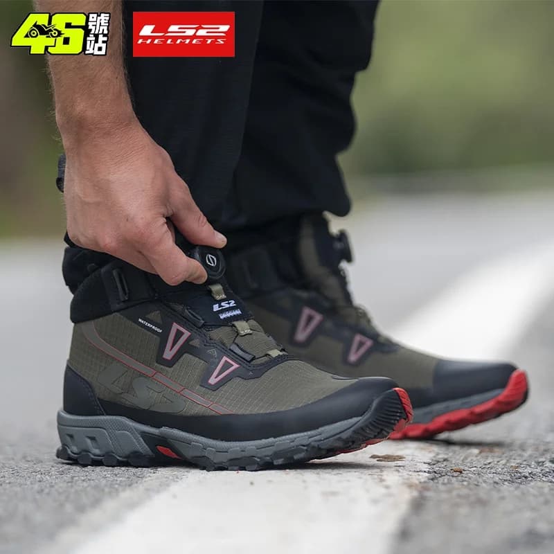 LS2 TREKKER MBW015 Men's Boots Breathable Men Waterproof Boots For Motorcycle Men's Motorcycle Shoes Top Fashion