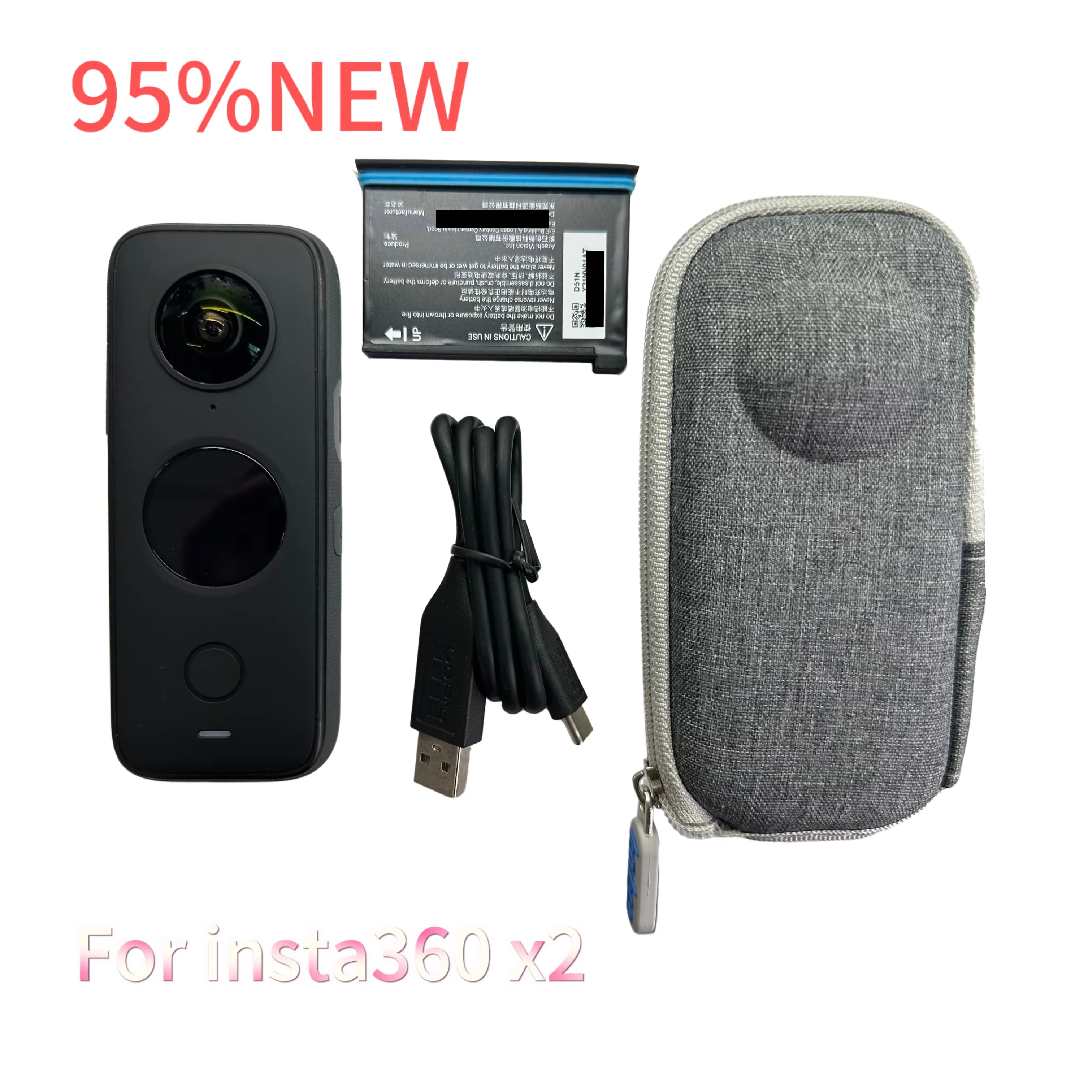 For Insta360 ONE X2 Pocket 360 Steady Cam 360 Action Camera 5.7K 360 Capture FlowState Stabilization AI Editing Live Streaming
