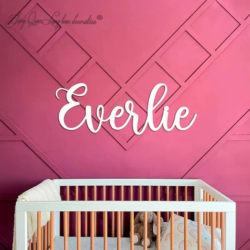 Targhette nominative in legno massello personalizzate dal design minimalista, targhetta nominativa in legno rimovibile per la porta della cameretta dei bambini, targhetta nominativa per l'asilo.